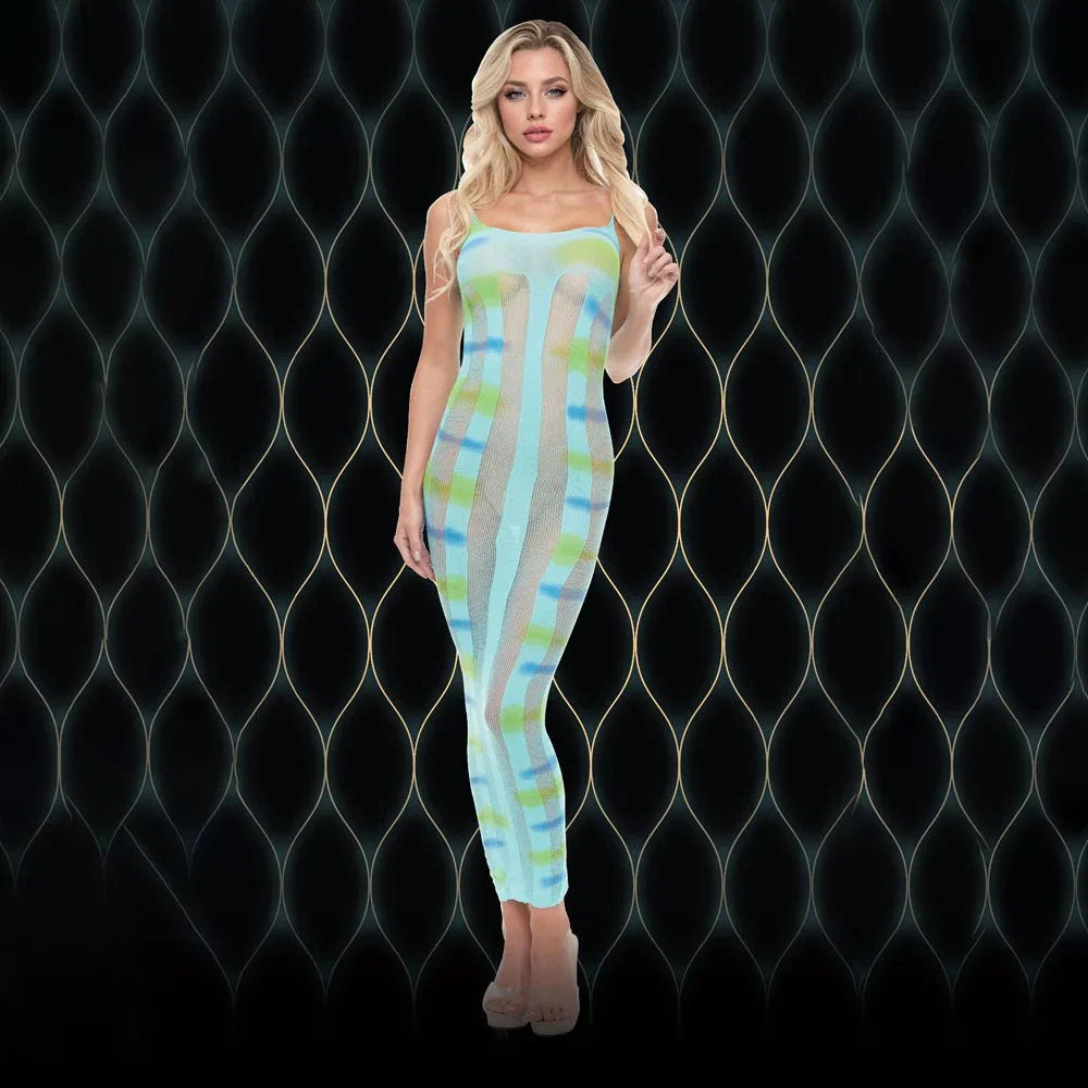 XGEN Products LAPDANCE Blue Horizon Maxi Dress, Blue