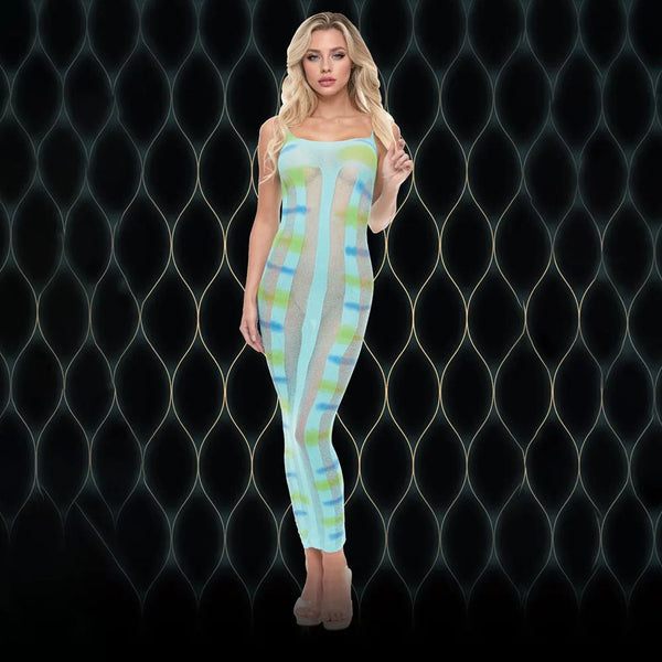XGEN Products LAPDANCE Blue Horizon Maxi Dress, Blue