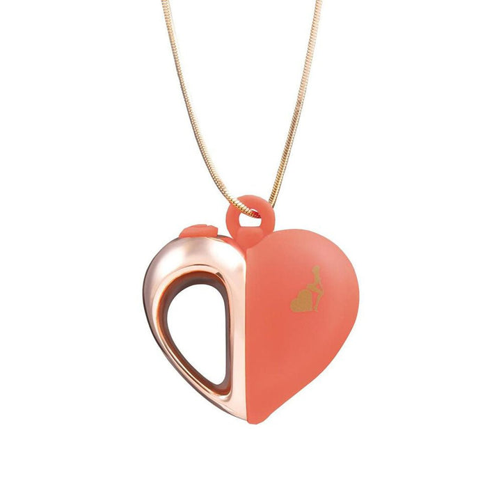 LAPDANCE Heart Pendant Wearable Necklace Vibrator - Pink/Rose Gold USB Rechargeable Necklace Vibrator – Sex toys NZ by Naughtyhut. Discreet delivery nationwide.