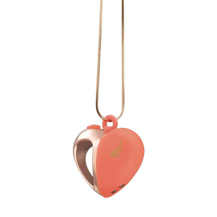 LAPDANCE Heart Pendant Wearable Necklace Vibrator - Pink/Rose Gold USB Rechargeable Necklace Vibrator – Sex toys NZ by Naughtyhut. Discreet delivery nationwide.