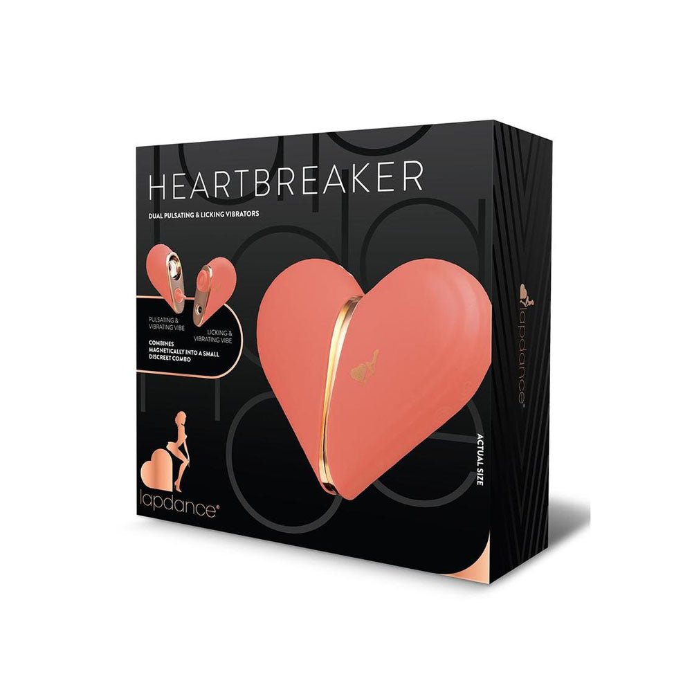 LAPDANCE Heartbreaker - Pink USB Rechargeable Pulsating & Licking Stimulators – Sex toys NZ by Naughtyhut. Discreet delivery nationwide.