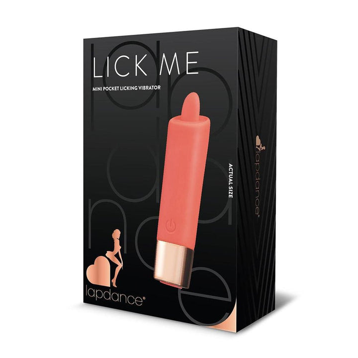 LAPDANCE Lick Me Mini Pocket Licking Vibrator - Pink 9.7 cm USB Rechargeable Flicking Stimulator – Sex toys NZ by Naughtyhut. Discreet delivery nationwide.