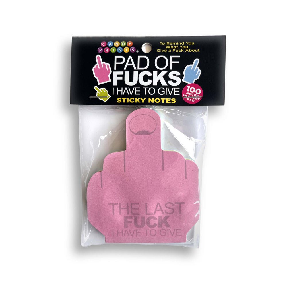 Last Fuck I Have To Give Sticky Notes - Multi Coloured Novelty Sticky Notes - 100 Pack – Sex toys NZ by Naughtyhut. Discreet delivery nationwide.