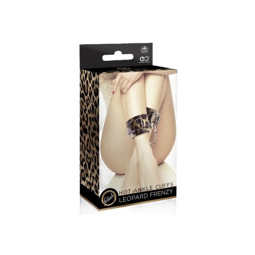 Leopard PU Leather Ankle Cuffs – Sex toys NZ by Naughtyhut. Discreet delivery nationwide.