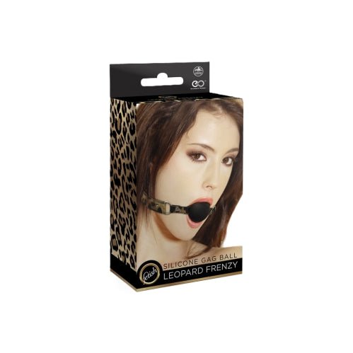 Leopard PU Leather with Silicone Ball Gag – Sex toys NZ by Naughtyhut. Discreet delivery nationwide.