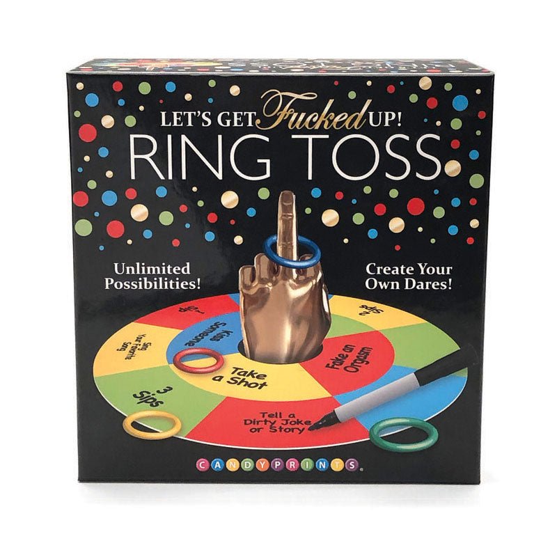 Buy Lets Get Fucked Up Ring Toss - Adult Party Game – Naughtyhut NZ sex toys online. Discreet delivery & top brands.