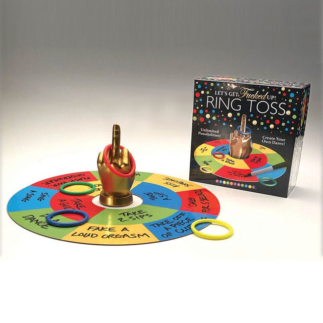 Buy Lets Get Fucked Up Ring Toss - Adult Party Game – Naughtyhut NZ sex toys online. Discreet delivery & top brands.