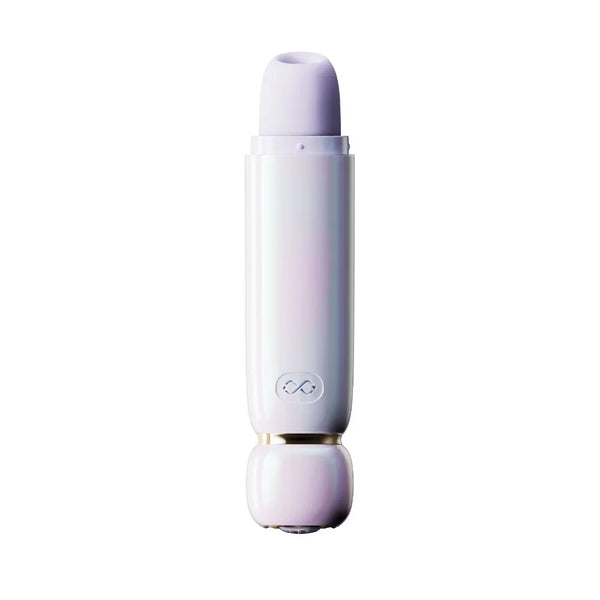 ZALO Lia in pearlescent Lavender, mini wand upright with gold ring