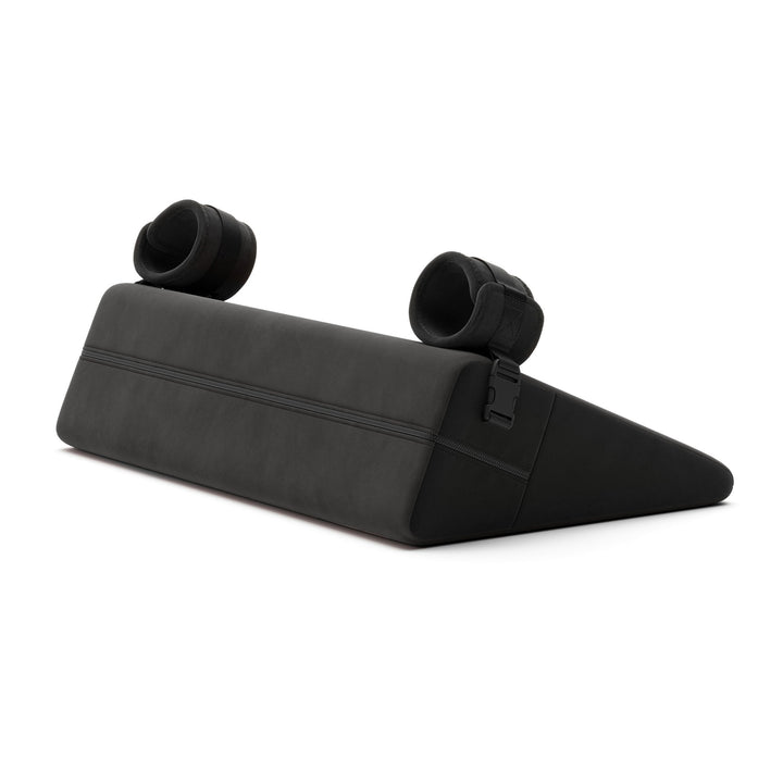 Black Label Wedge from the back, showing the zip and cuff straps