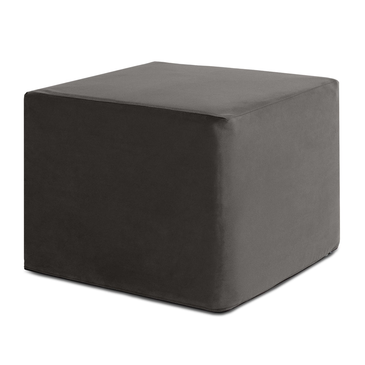 Black Flip Ramp folded into a compact cube, on white