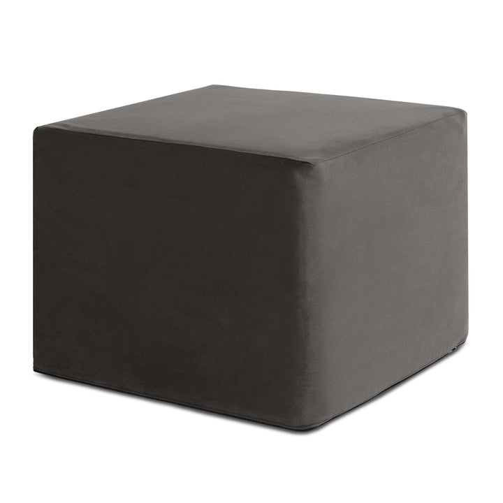 Black Flip Ramp folded into a compact cube, on white