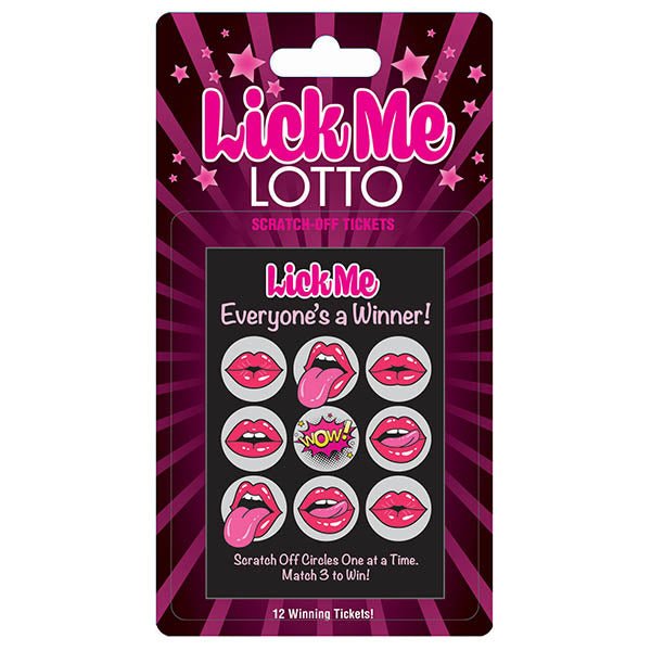 Buy Lick Me Lotto - Naughty Scratcher – Naughtyhut NZ sex toys online. Discreet delivery & top brands.