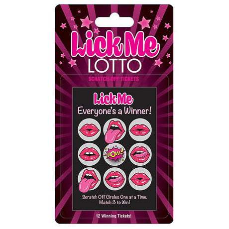 Buy Lick Me Lotto - Naughty Scratcher – Naughtyhut NZ sex toys online. Discreet delivery & top brands.