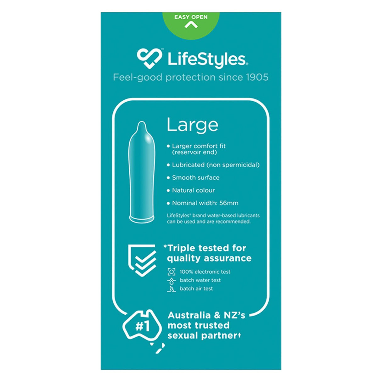 Buy Lifestyles Large 10's – Naughtyhut NZ sex toys online. Discreet delivery & top brands.