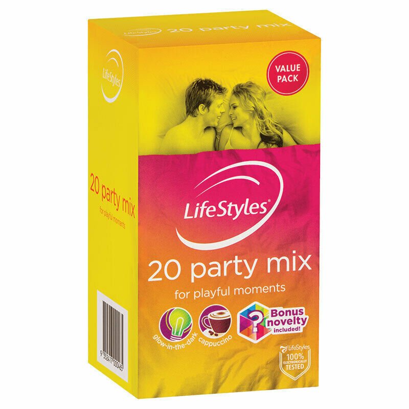 Buy Lifestyles Party Mix 20's – Naughtyhut NZ sex toys online. Discreet delivery & top brands.