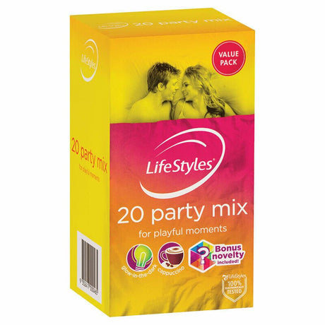 Buy Lifestyles Party Mix 20's – Naughtyhut NZ sex toys online. Discreet delivery & top brands.