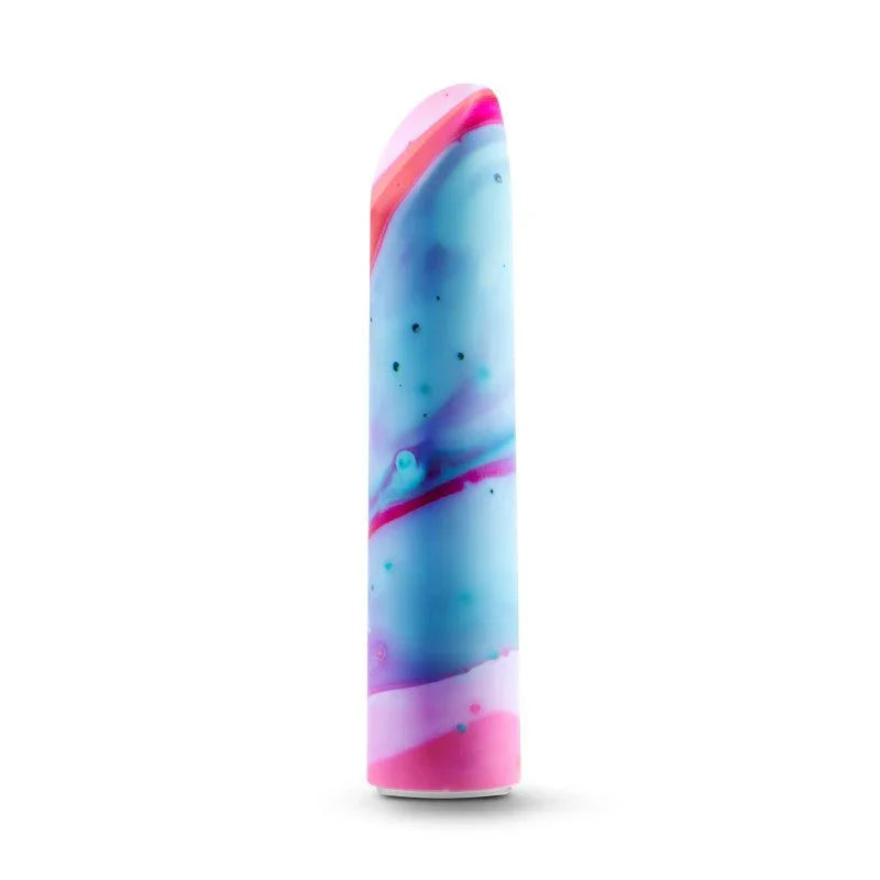 Fascinate power bullet upright on white, blue, pink and lilac marbling