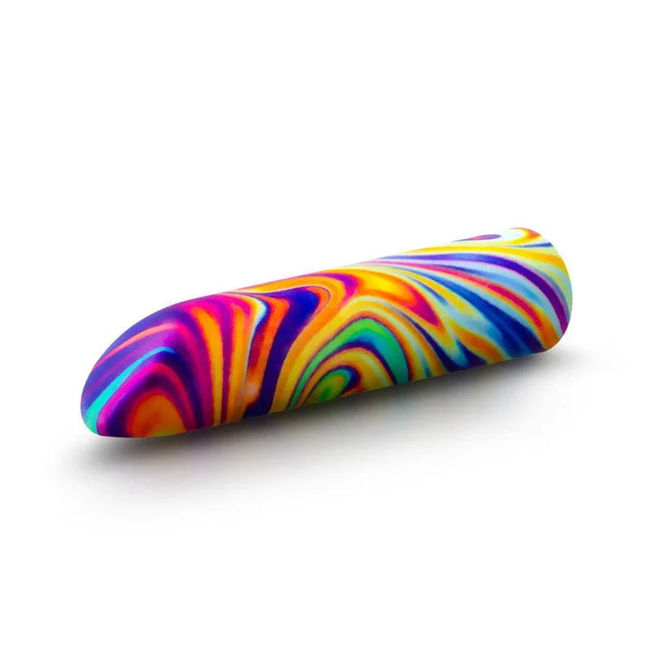 Rainbow Psyche bullet lying on the diagonal, showing the rounded tip