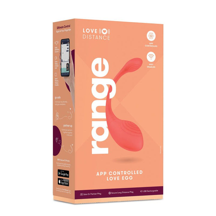 Love Distance RANGE - Coral Rechargeable Love Egg with App Contol – Sex toys NZ by Naughtyhut. Discreet delivery nationwide.