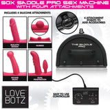 Buy LoveBotz 50X Saddle Pro Sex Machine - Mains Powered Machine with 4 Attachments – Naughtyhut NZ sex toys online. Discreet delivery & top brands.