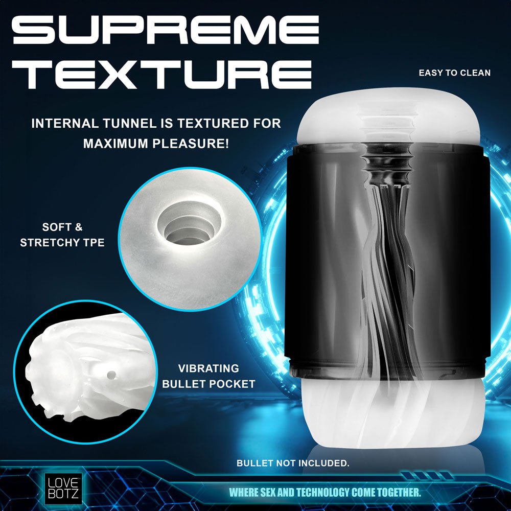 LoveBotz The Milker Mega - Pod - USB Rechargeable Male Masturbator – Sex toys NZ by Naughtyhut. Discreet delivery nationwide.