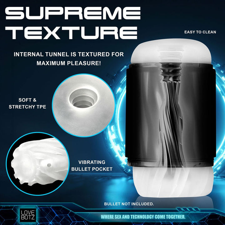 LoveBotz The Milker Mega - Pod - USB Rechargeable Male Masturbator – Sex toys NZ by Naughtyhut. Discreet delivery nationwide.