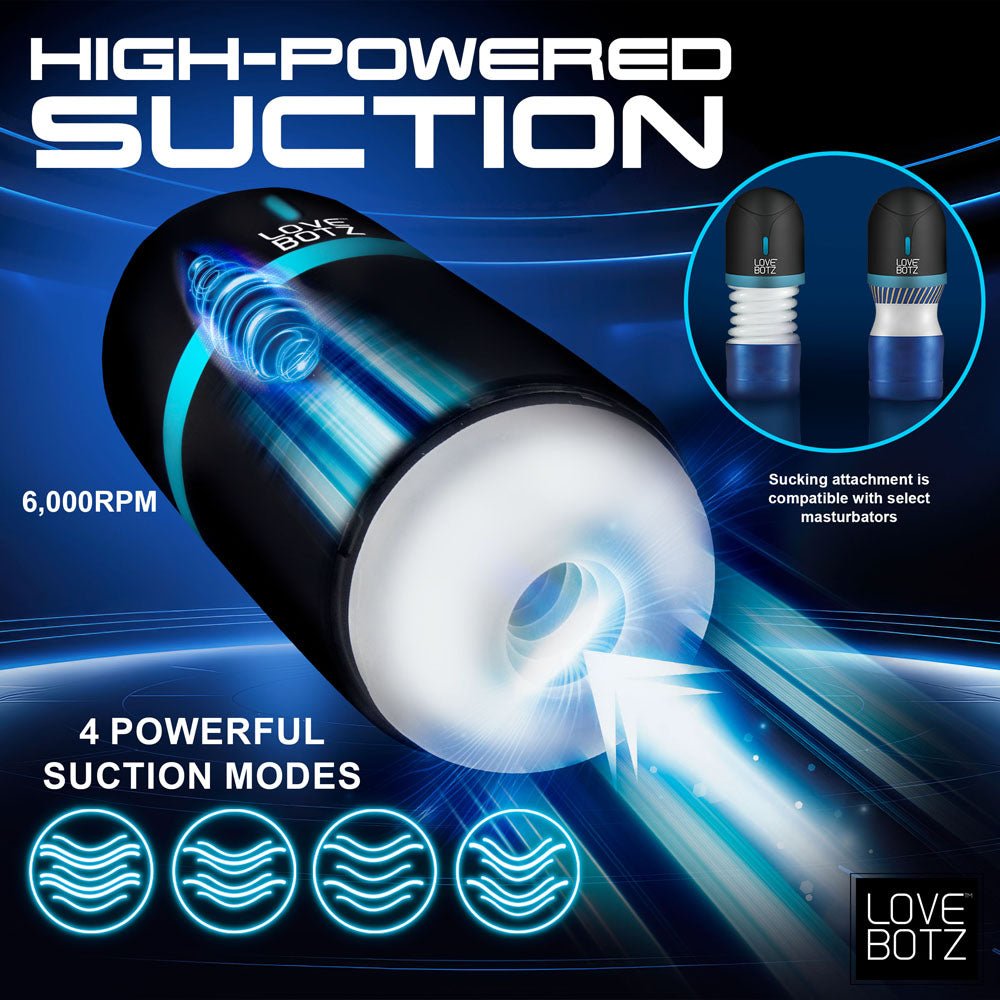 Buy LoveBotz The Milker Mega - Pod - USB Rechargeable Male Masturbator – Naughtyhut NZ sex toys online. Discreet delivery & top brands.