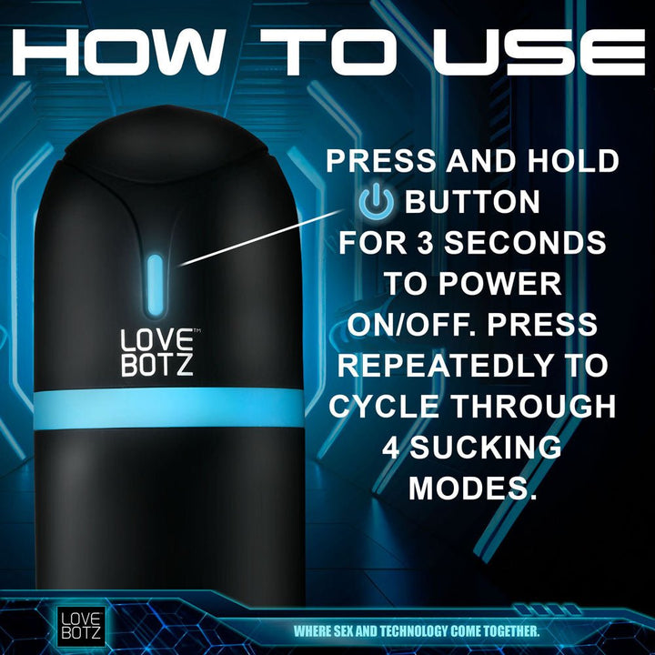 LoveBotz The Milker Mega - Pod - USB Rechargeable Male Masturbator – Sex toys NZ by Naughtyhut. Discreet delivery nationwide.