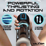 Buy LoveBotz The Milker Roto - Stroke - USB Rechargeable Thrusting & Rotating Male Masturbator – Naughtyhut NZ sex toys online. Discreet delivery & top brands.