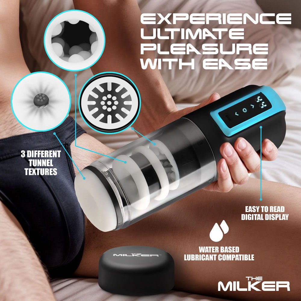 LoveBotz The Milker Roto - Stroke - USB Rechargeable Thrusting & Rotating Male Masturbator – Sex toys NZ by Naughtyhut. Discreet delivery nationwide.