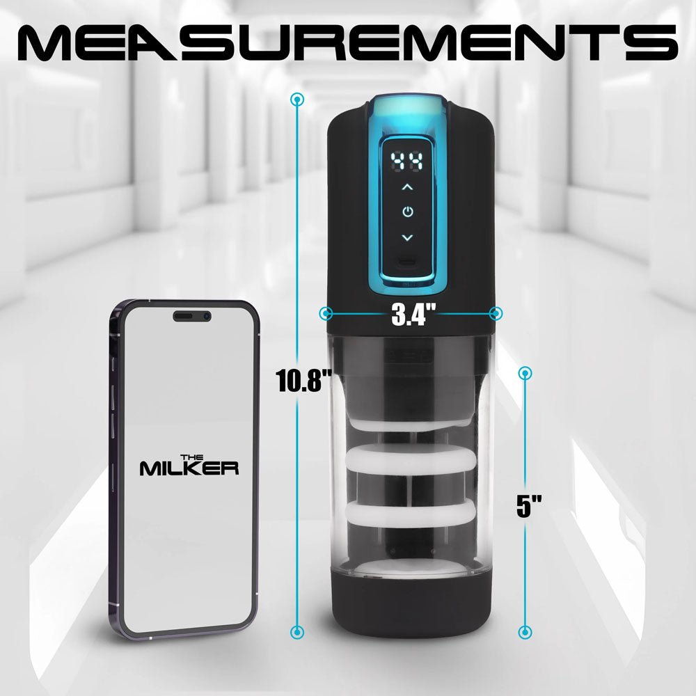 Buy LoveBotz The Milker Roto - Stroke - USB Rechargeable Thrusting & Rotating Male Masturbator – Naughtyhut NZ sex toys online. Discreet delivery & top brands.