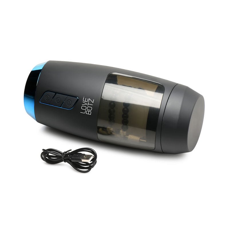 Buy LoveBotz The Milker Slider 18X Stroking Masturbator - USB Rechargeable Stroking Masturbator – Naughtyhut NZ sex toys online. Discreet delivery & top brands.
