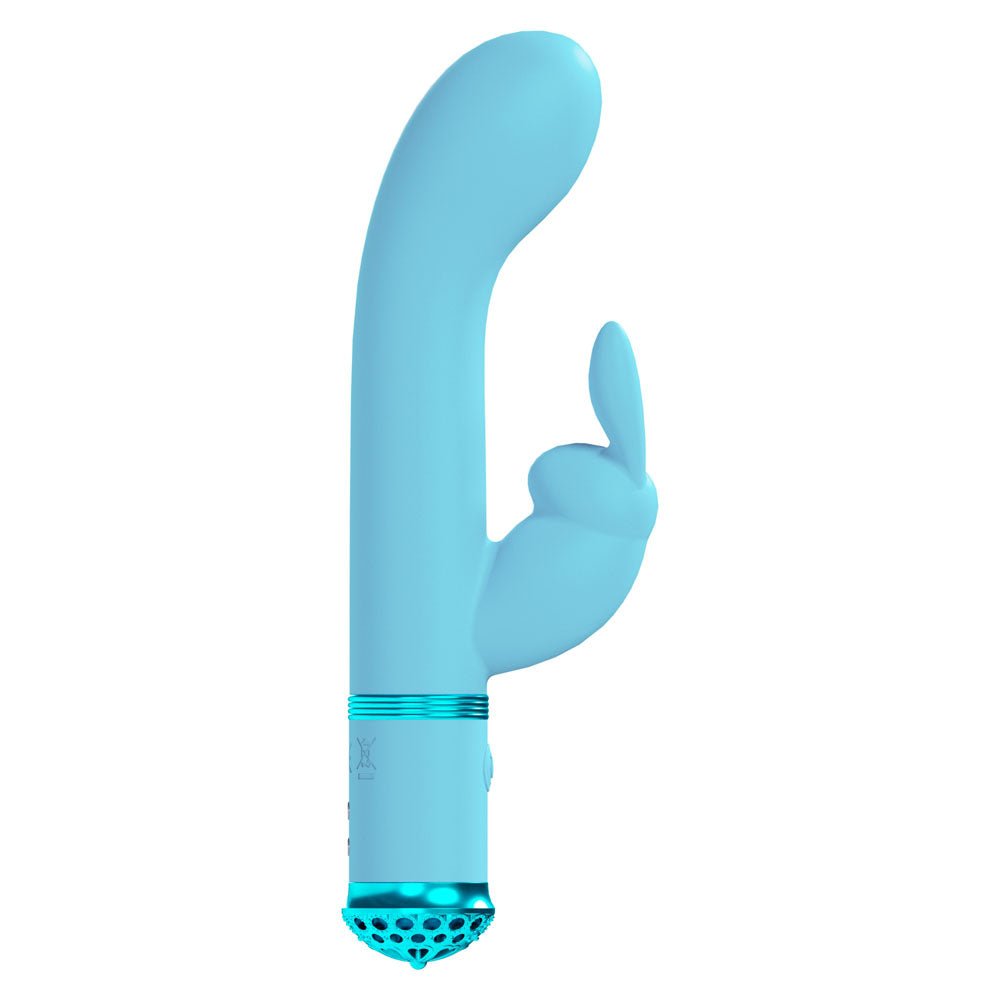 LOVELINE Belle - Blue - Blue 15.6 cm USB Rechargeable Rabbit VIbrator – Sex toys NZ by Naughtyhut. Discreet delivery nationwide.