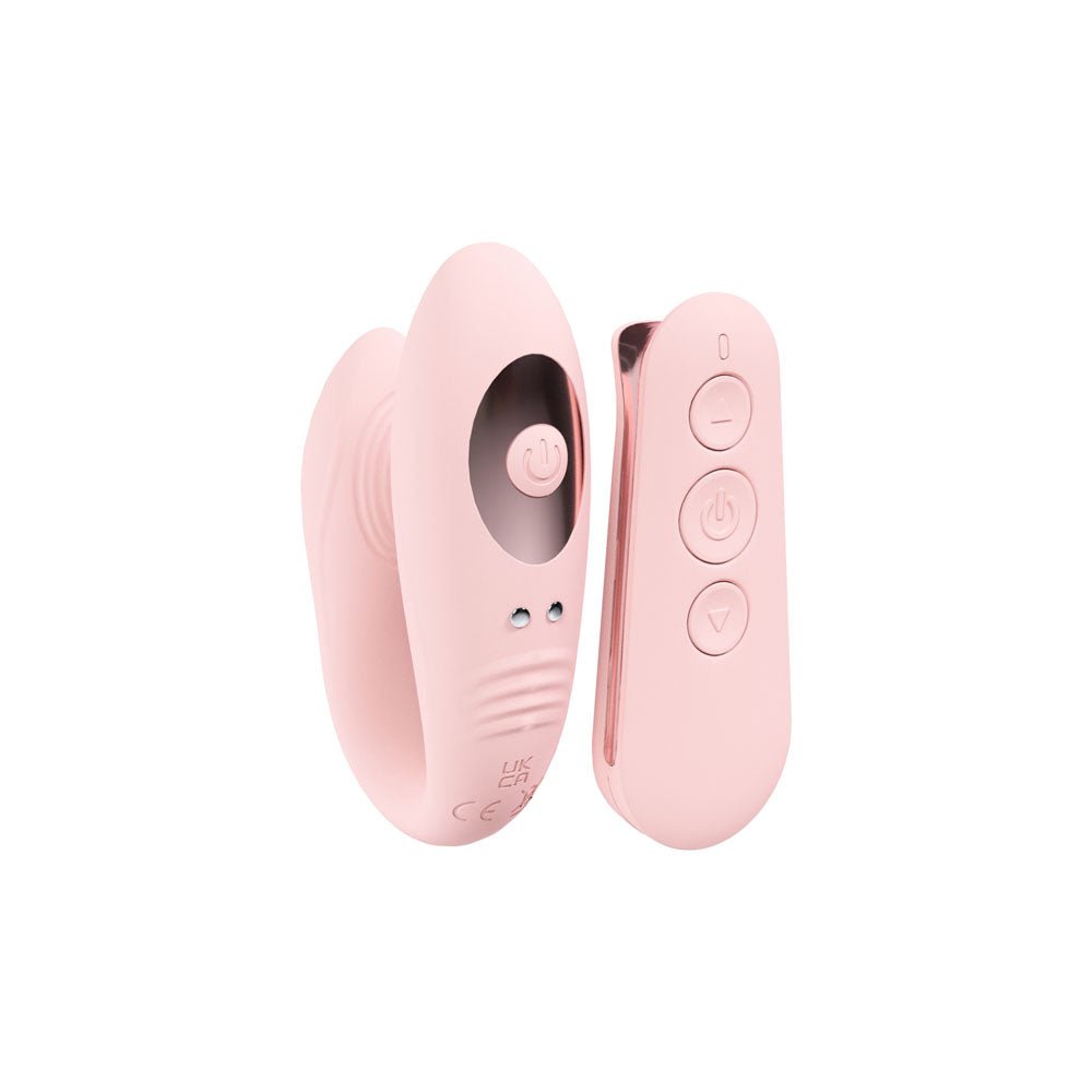 Buy LOVELINE Charme Dual Motor Vibe - Pink USB Rechargeable Dual Motor Vibrator with Wireless Remote – Naughtyhut NZ sex toys online. Discreet delivery & top brands.
