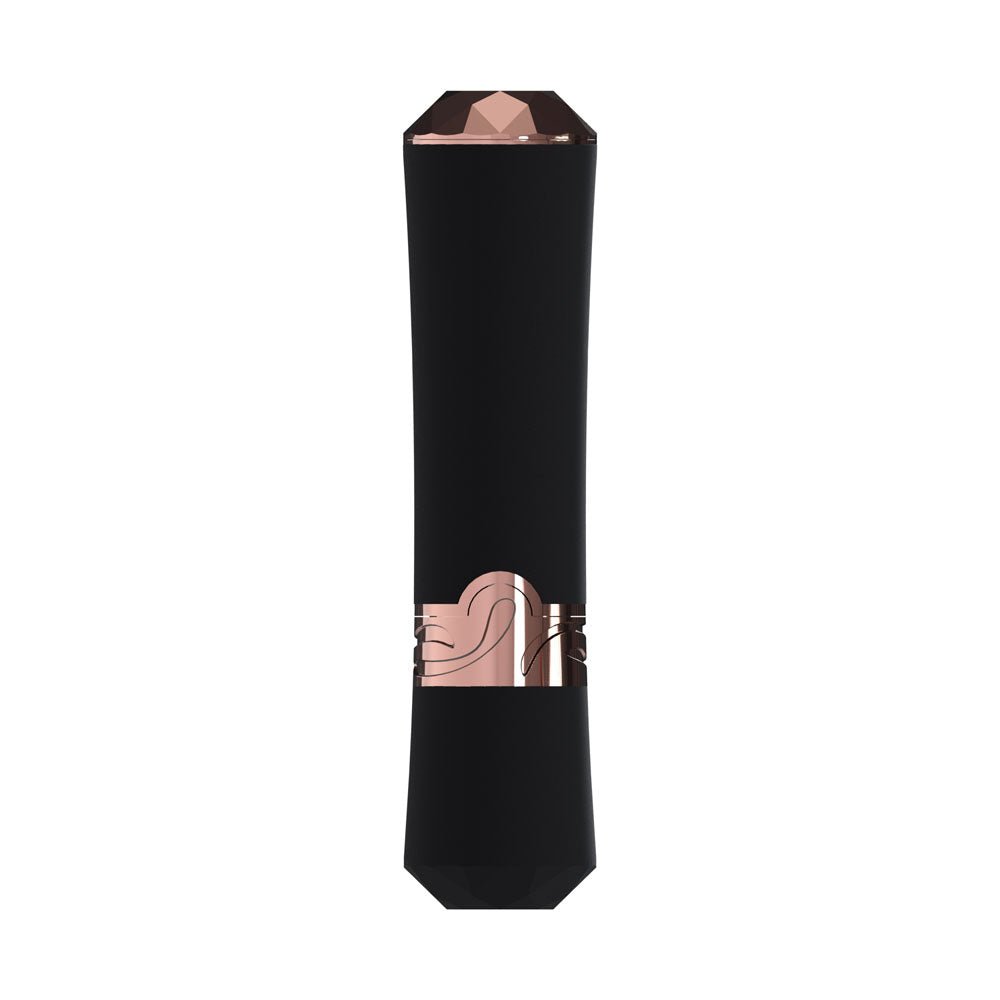 Buy LOVELINE Dahlia - Black - Black/Red 12.5 cm USB Rechargeable Lipstick Vibrator – Naughtyhut NZ sex toys online. Discreet delivery & top brands.