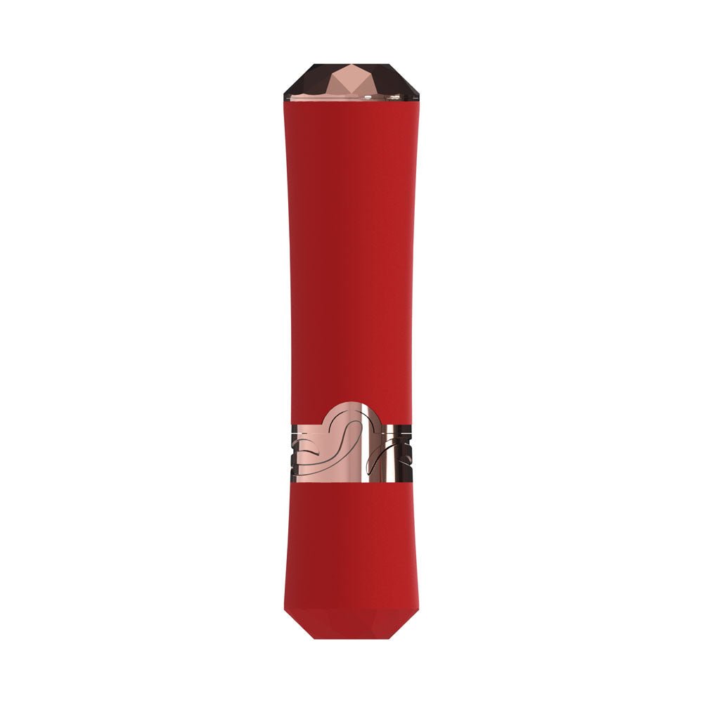Buy LOVELINE Dahlia - Red - Red 12.5 cm USB Rechargeable Lipstick Vibrator – Naughtyhut NZ sex toys online. Discreet delivery & top brands.
