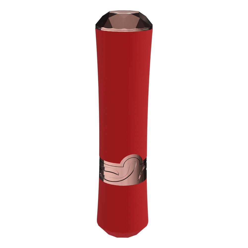 LOVELINE Dahlia - Red - Red 12.5 cm USB Rechargeable Lipstick Vibrator – Sex toys NZ by Naughtyhut. Discreet delivery nationwide.