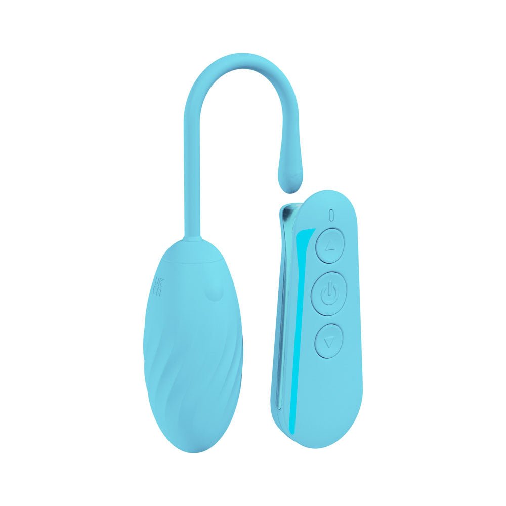 LOVELINE Felicite - Blue - Blue USB Rechargeable Vibrating Egg with Wireless Remote – Sex toys NZ by Naughtyhut. Discreet delivery nationwide.