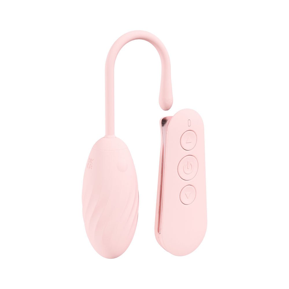 LOVELINE Felicite - Pink - Pink USB Rechargeable Vibrating Egg with Wireless Remote – Sex toys NZ by Naughtyhut. Discreet delivery nationwide.