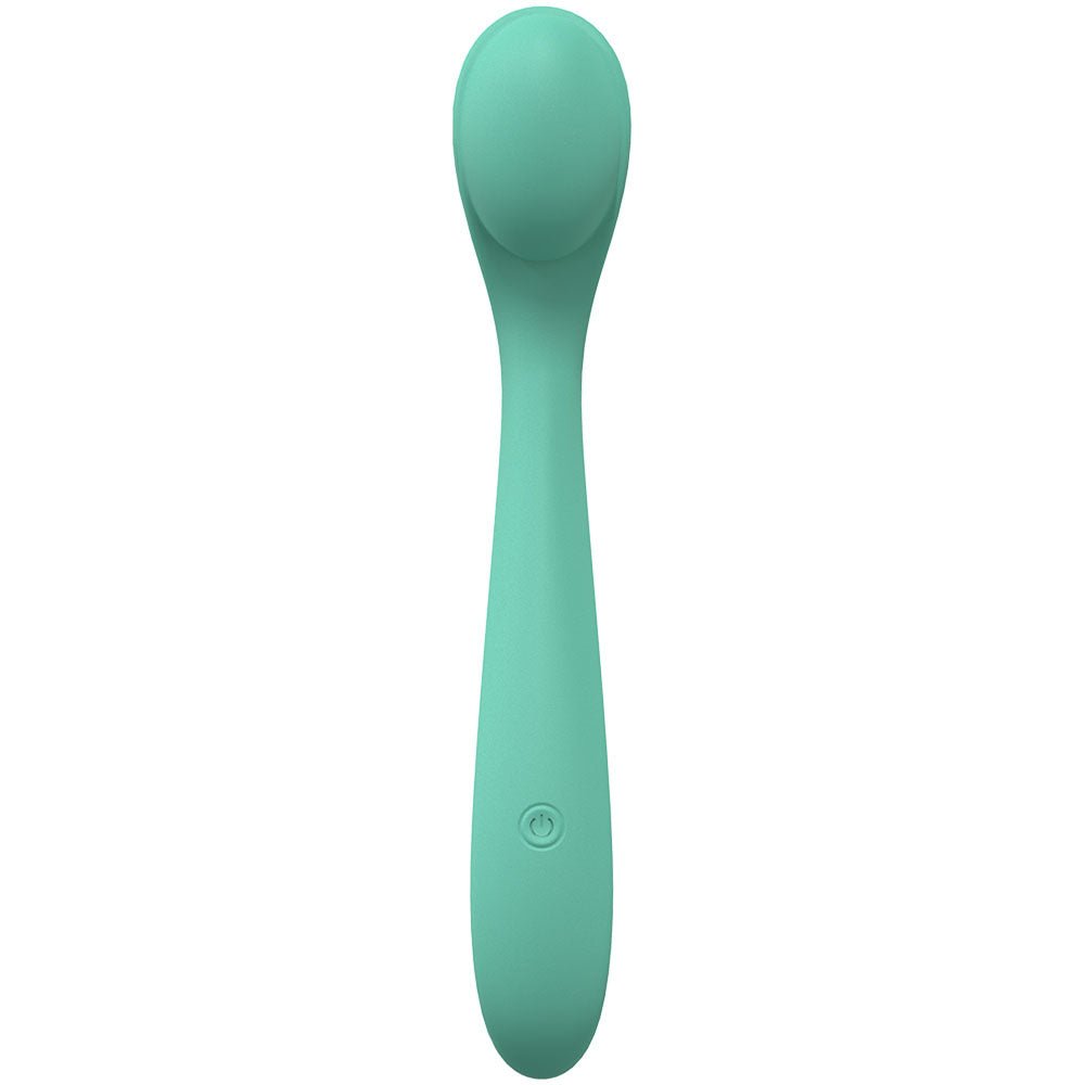 LOVELINE Juicy - Green - GReen 21.5 cm USB Rechargeable Vibrator – Sex toys NZ by Naughtyhut. Discreet delivery nationwide.