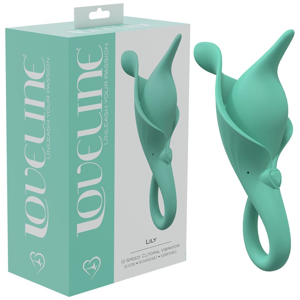 LOVELINE Lily - Green - Green USB Rechargeable Stimulator – Sex toys NZ by Naughtyhut. Discreet delivery nationwide.