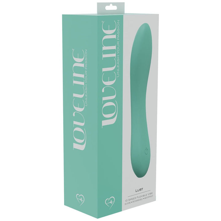 LOVELINE Lust - Green - Green 17 cm USB Rechargeable Vibrator – Sex toys NZ by Naughtyhut. Discreet delivery nationwide.