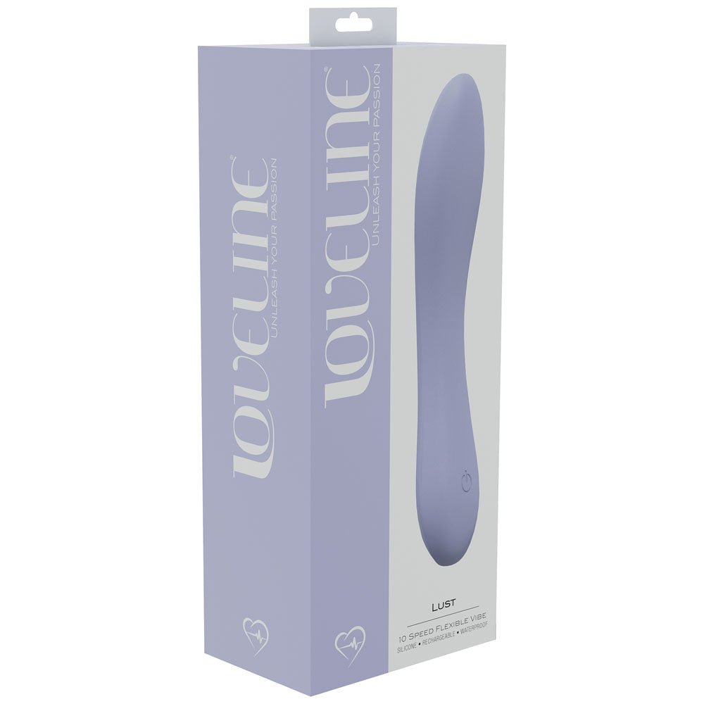 LOVELINE Lust - Lavender - Lavender 17 cm USB Rechargeable Vibrator – Sex toys NZ by Naughtyhut. Discreet delivery nationwide.