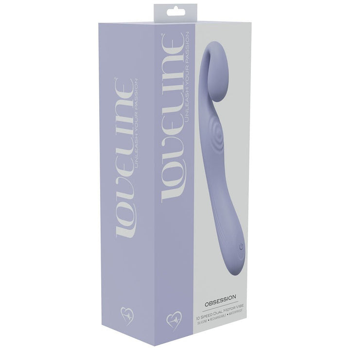 LOVELINE Obsession - Lavender - Lavender 18.4 cm USB Rechargeable Vibrator – Sex toys NZ by Naughtyhut. Discreet delivery nationwide.