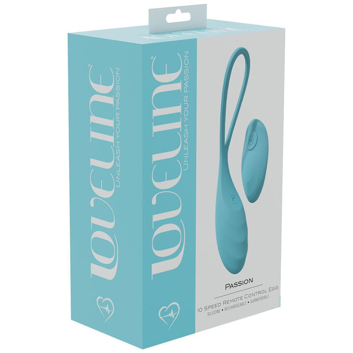 LOVELINE Passion - Blue - Blue USB Rechargeable Vibrating Egg with Wireless Remote – Sex toys NZ by Naughtyhut. Discreet delivery nationwide.
