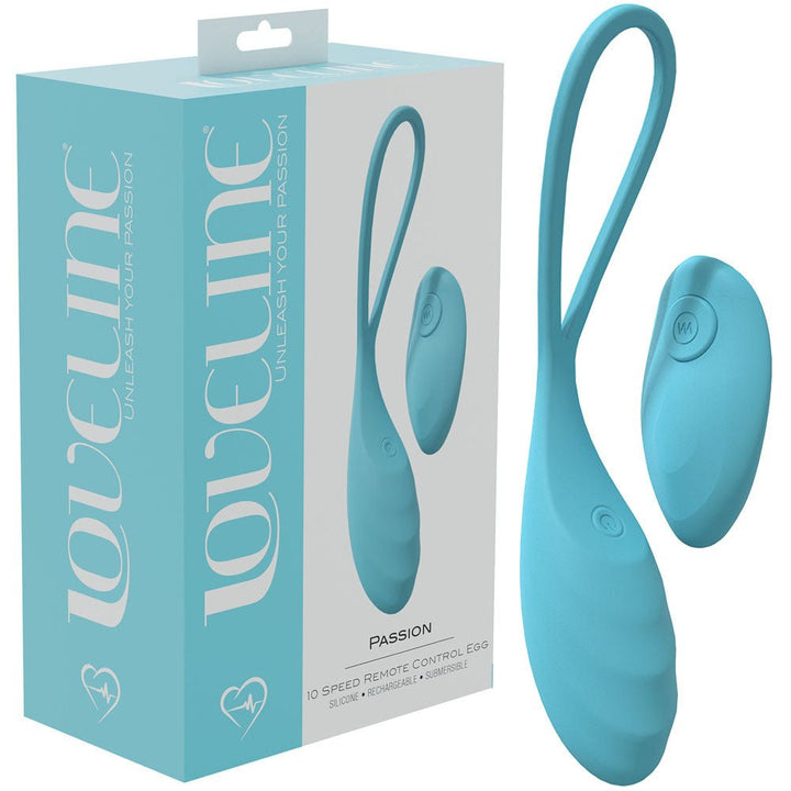 LOVELINE Passion - Blue - Blue USB Rechargeable Vibrating Egg with Wireless Remote – Sex toys NZ by Naughtyhut. Discreet delivery nationwide.