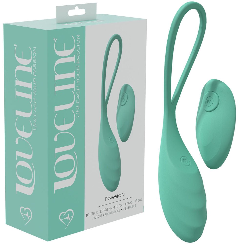 LOVELINE Passion - Green - Green USB Rechargeable Vibrating Egg with Wireless Remote – Sex toys NZ by Naughtyhut. Discreet delivery nationwide.