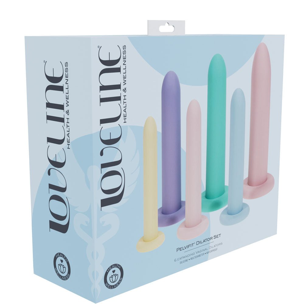 LOVELINE PelviFit Expanding Vaginal Dilator - Coloured Vaginal Dilators - Set of 6 Sizes – Sex toys NZ by Naughtyhut. Discreet delivery nationwide.