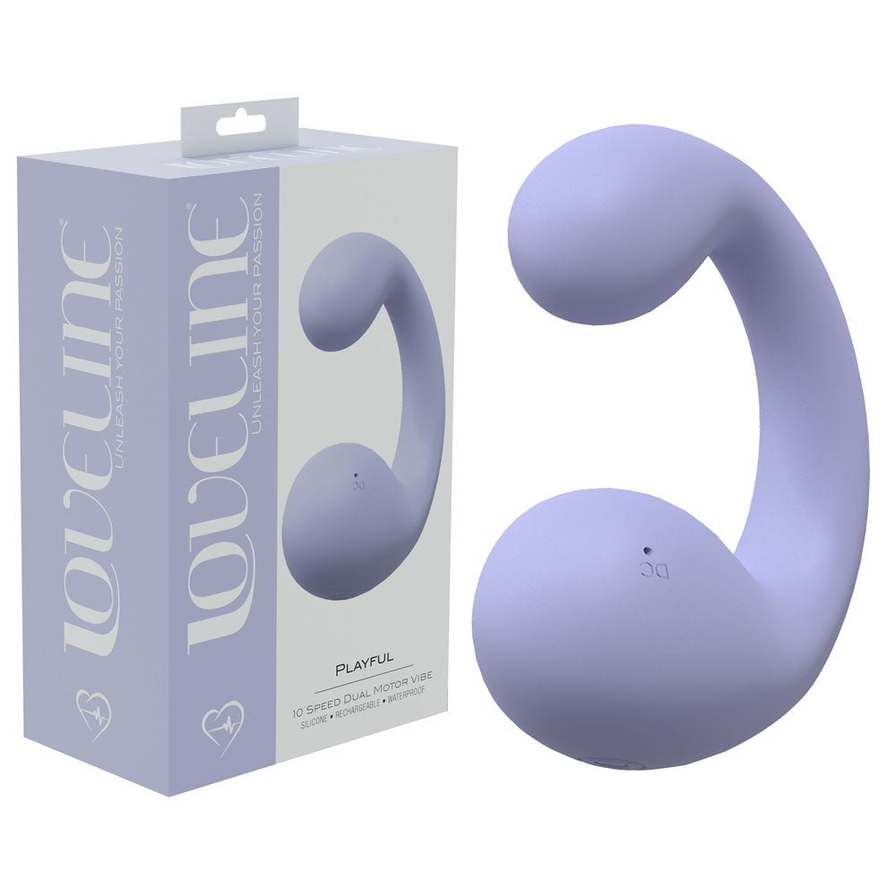 LOVELINE Playful - Lavender - Lavender 8.5 cm Dual Vibrator – Sex toys NZ by Naughtyhut. Discreet delivery nationwide.