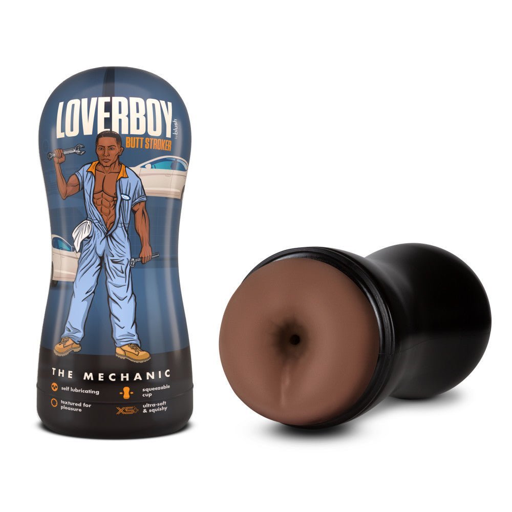 Loverboy The Mechanic - Brown Male Ass Stroker – Sex toys NZ by Naughtyhut. Discreet delivery nationwide.